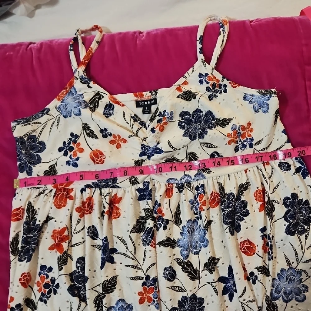 Torrid Spaghetti Strap Summer Top Red, White and Blue - Picture 4 of 4